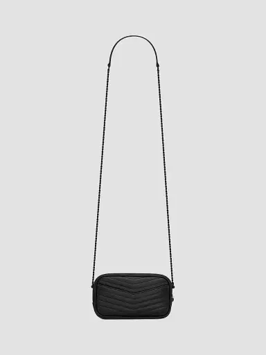 Saint Laurent Women's Mini Lou Bag In Quilted Leather - Black | Thumbnail 2 Saint Laurent Women's Mini Lou Bag In Quilted Leather - Black | Thumbnail 2