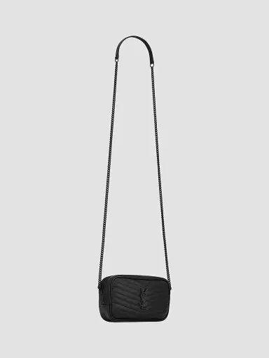 Saint Laurent Women's Mini Lou Bag In Quilted Leather - Black | Thumbnail 3 Saint Laurent Women's Mini Lou Bag In Quilted Leather - Black | Thumbnail 3