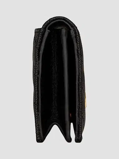 Saint Laurent Women's Cassandre Matelass Business Card Case - Nero | Thumbnail 4 Saint Laurent Women's Cassandre Matelass Business Card Case - Nero | Thumbnail 4