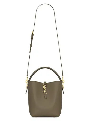 Saint Laurent Women's Le 37 Small Bucket Bag in Shiny Leather | Thumbnail 2 Saint Laurent Women's Le 37 Small Bucket Bag in Shiny Leather | Thumbnail 2