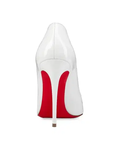 Christian Louboutin Women's Hot Chick 100MM Leather Pumps - Bianco | Thumbnail 12 Christian Louboutin Women's Hot Chick 100MM Leather Pumps - Bianco | Thumbnail 12