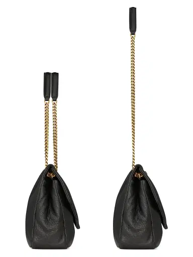 Saint Laurent Women's Calypso Bag in Grained Lambskin - Light Musk | Thumbnail 11 Saint Laurent Women's Calypso Bag in Grained Lambskin - Light Musk | Thumbnail 11