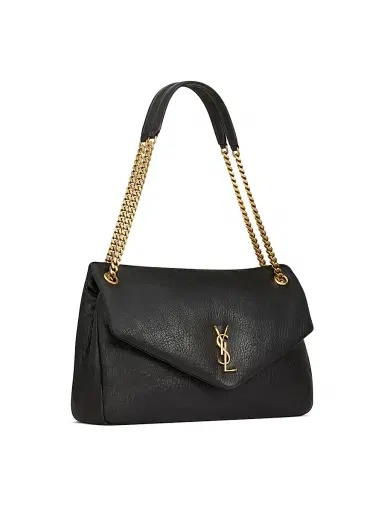 Saint Laurent Women's Calypso Bag in Grained Lambskin - Light Musk | Thumbnail 12 Saint Laurent Women's Calypso Bag in Grained Lambskin - Light Musk | Thumbnail 12