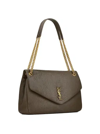 Saint Laurent Women's Calypso Bag in Grained Lambskin - Light Musk | Thumbnail 6 Saint Laurent Women's Calypso Bag in Grained Lambskin - Light Musk | Thumbnail 6