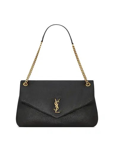 Saint Laurent Women's Calypso Bag in Grained Lambskin - Light Musk | Thumbnail 8 Saint Laurent Women's Calypso Bag in Grained Lambskin - Light Musk | Thumbnail 8