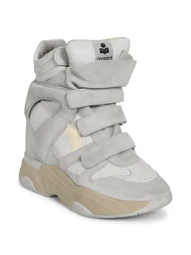 Isabel Marant Women's Balskee 50MM High-Top Wedge Sneakers - White - Size 11 | Thumbnail 2 Isabel Marant Women's Balskee 50MM High-Top Wedge Sneakers - White - Size 11 | Thumbnail 2