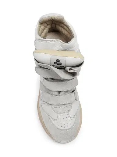 Isabel Marant Women's Balskee 50MM High-Top Wedge Sneakers - White - Size 11 | Thumbnail 5 Isabel Marant Women's Balskee 50MM High-Top Wedge Sneakers - White - Size 11 | Thumbnail 5
