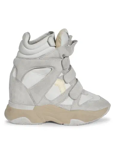 Isabel Marant Women's Balskee 50MM High-Top Wedge Sneakers - White - Size 11 | Thumbnail 1 Isabel Marant Women's Balskee 50MM High-Top Wedge Sneakers - White - Size 11 | Thumbnail 1
