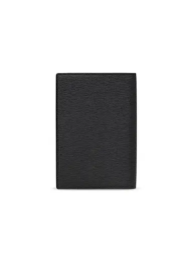 Saint Laurent Men's Passport Case In Ripple Embossed Leather - Black | Thumbnail 2 Saint Laurent Men's Passport Case In Ripple Embossed Leather - Black | Thumbnail 2