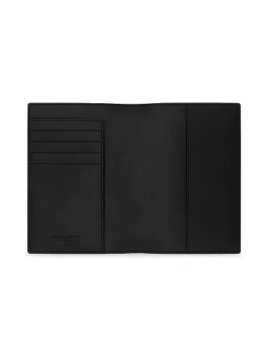 Saint Laurent Men's Passport Case In Ripple Embossed Leather - Black | Thumbnail 3 Saint Laurent Men's Passport Case In Ripple Embossed Leather - Black | Thumbnail 3