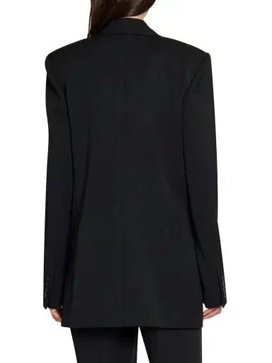 Saint Laurent Women's Jacket in Grain De Poudre - Black | Thumbnail 7 Saint Laurent Women's Jacket in Grain De Poudre - Black | Thumbnail 7