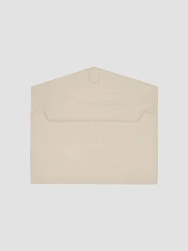 Saint Laurent Women's Uptown Pouch in Crocodile-Embossed Shiny Leather | Thumbnail 3 Saint Laurent Women's Uptown Pouch in Crocodile-Embossed Shiny Leather | Thumbnail 3