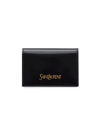 Saint Laurent Women's Cassandre Matelassé Carré Zipped Card Case In Lambskin - Black | Thumbnail 1 Saint Laurent Women's Cassandre Matelassé Carré Zipped Card Case In Lambskin - Black | Thumbnail 1