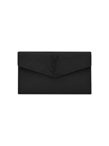 Saint Laurent Women's Uptown Pouch in Grain De Poudre Embossed Leather | Thumbnail 1 Saint Laurent Women's Uptown Pouch in Grain De Poudre Embossed Leather | Thumbnail 1