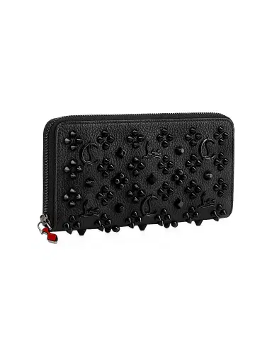Christian Louboutin Women's Pannettone Spike Leather Wallet - Black | Thumbnail 2 Christian Louboutin Women's Pannettone Spike Leather Wallet - Black | Thumbnail 2
