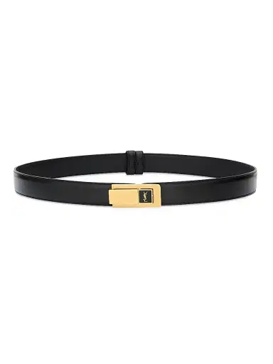 Saint Laurent Women's Charniere Buckle Belt in Smooth Leather - Black - Size 36 | Thumbnail 5 Saint Laurent Women's Charniere Buckle Belt in Smooth Leather - Black - Size 36 | Thumbnail 5