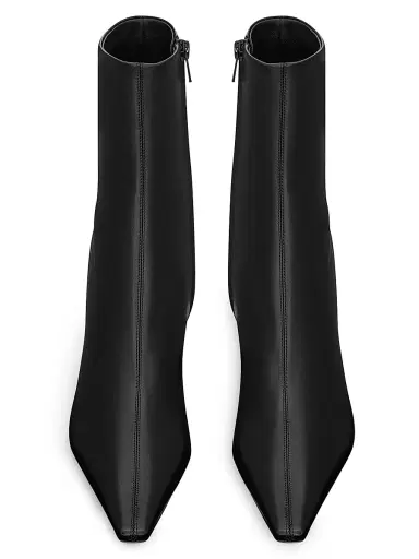 Saint Laurent Women's Ashley Booties in Smooth Leather | Thumbnail 4 Saint Laurent Women's Ashley Booties in Smooth Leather | Thumbnail 4