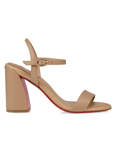 Christian Louboutin Women's Miss Jane 85MM Leather Sandals - Blush - Size 12 | Thumbnail 1 Christian Louboutin Women's Miss Jane 85MM Leather Sandals - Blush - Size 12 | Thumbnail 1