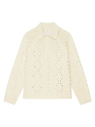 Givenchy Men's Oversized Sweater in Wool - Beige | Thumbnail 1 Givenchy Men's Oversized Sweater in Wool - Beige | Thumbnail 1