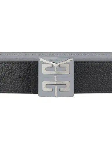 Givenchy Men's 4G Reversible Belt In Micro 4G Leather - Black Grey | Thumbnail 5 Givenchy Men's 4G Reversible Belt In Micro 4G Leather - Black Grey | Thumbnail 5