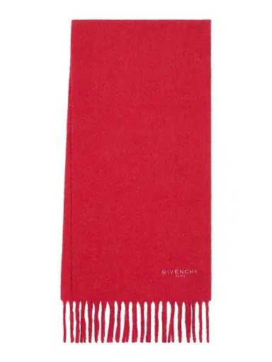Givenchy Women's Oversized Scarf in Alpaca Wool - Vermillon | Thumbnail 1 Givenchy Women's Oversized Scarf in Alpaca Wool - Vermillon | Thumbnail 1