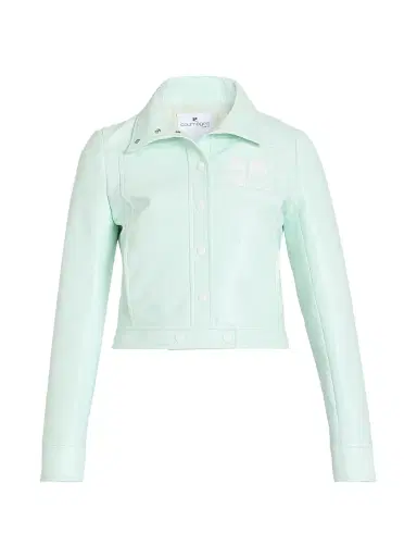Courrèges Women's Vinyle Reedition Jacket - Light Mint | Thumbnail 1 Courrèges Women's Vinyle Reedition Jacket - Light Mint | Thumbnail 1