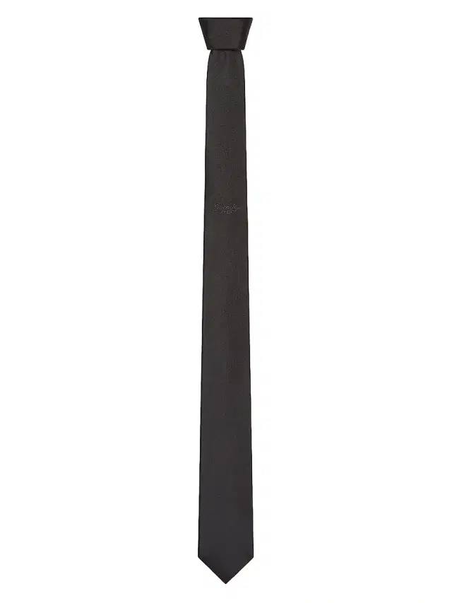 Men's Tie in Silk - Black Men's Tie in Silk - Black