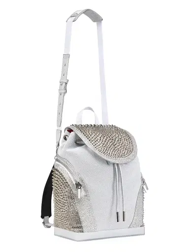 Christian Louboutin Men's Explorafunk Backpack - White | Thumbnail 2 Christian Louboutin Men's Explorafunk Backpack - White | Thumbnail 2