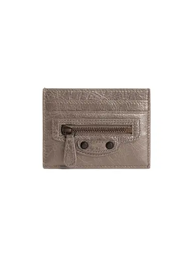 Balenciaga Women's Le City Card Holder - Dark Noix | Thumbnail 1 Balenciaga Women's Le City Card Holder - Dark Noix | Thumbnail 1