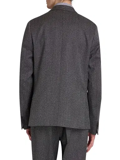 Officine Générale Men's Arthus Herringbone Wool Jacket - Grey | Thumbnail 5 Officine Générale Men's Arthus Herringbone Wool Jacket - Grey | Thumbnail 5