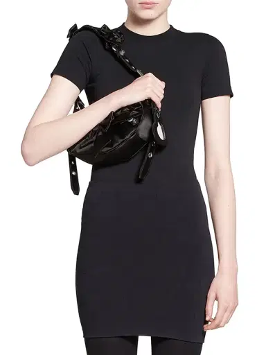 Balenciaga Women's Handwritten T-Shirt Fitted - Black | Thumbnail 3 Balenciaga Women's Handwritten T-Shirt Fitted - Black | Thumbnail 3