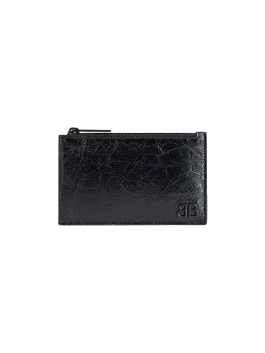 Balenciaga Men's Monaco Long Coin And Card Holder - Black | Thumbnail 1 Balenciaga Men's Monaco Long Coin And Card Holder - Black | Thumbnail 1