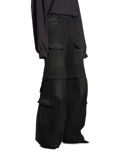 Balenciaga Men's Flared Cargo Pants - Black - Size Large | Thumbnail 3 Balenciaga Men's Flared Cargo Pants - Black - Size Large | Thumbnail 3