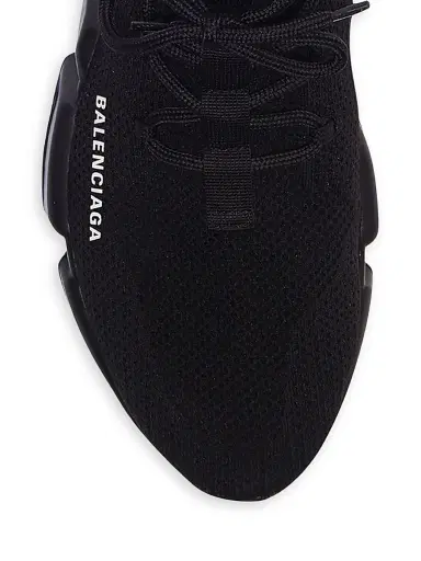 Balenciaga Men's Speed Lace-up Sneaker - Black | Thumbnail 4 Balenciaga Men's Speed Lace-up Sneaker - Black | Thumbnail 4