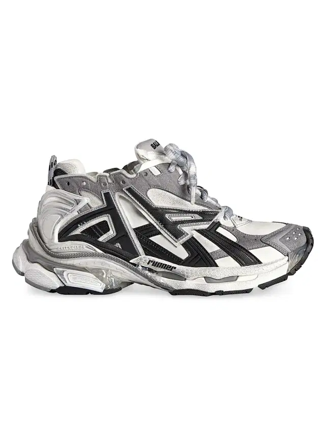Men's Runner Sneakers - White Multi Men's Runner Sneakers - White Multi
