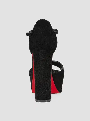 Christian Louboutin Women's Sandaloo 130MM Veau Velours Platform Sandals - Black - Size 11.5 | Thumbnail 3 Christian Louboutin Women's Sandaloo 130MM Veau Velours Platform Sandals - Black - Size 11.5 | Thumbnail 3