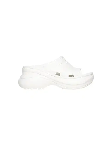 Balenciaga Women's Pool Crocs Slide Sandals - White | Thumbnail 1 Balenciaga Women's Pool Crocs Slide Sandals - White | Thumbnail 1