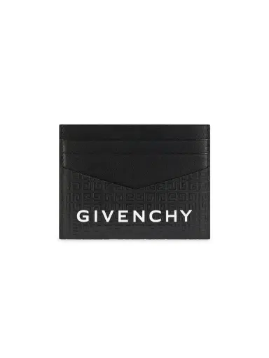 Givenchy Men's Plage Card Holder in Micro 4G Leather - Black | Thumbnail 3 Givenchy Men's Plage Card Holder in Micro 4G Leather - Black | Thumbnail 3