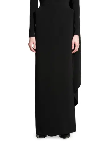 Balenciaga Women's Cape Gown - Black | Thumbnail 6 Balenciaga Women's Cape Gown - Black | Thumbnail 6