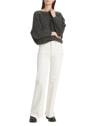 ba & sh Women's Fill Alpaca-Blend Twist Sweater - Carbone | Thumbnail 2 ba & sh Women's Fill Alpaca-Blend Twist Sweater - Carbone | Thumbnail 2