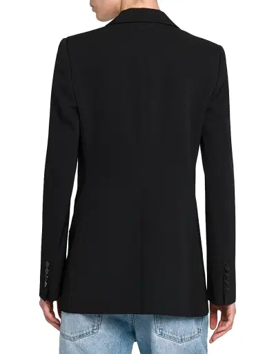 Stella McCartney Women's Iconic Wool-Blend Blazer - Black - Size 8 | Thumbnail 5 Stella McCartney Women's Iconic Wool-Blend Blazer - Black - Size 8 | Thumbnail 5