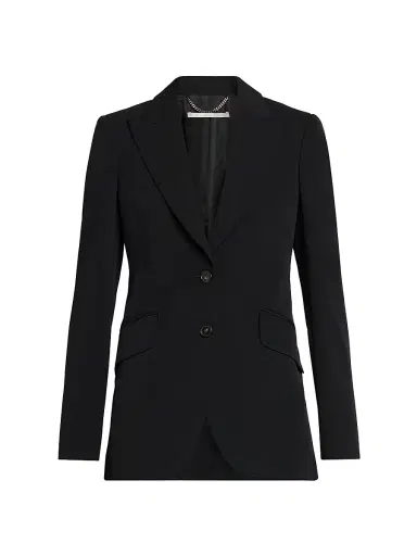 Stella McCartney Women's Iconic Wool-Blend Blazer - Black - Size 8 | Thumbnail 1 Stella McCartney Women's Iconic Wool-Blend Blazer - Black - Size 8 | Thumbnail 1