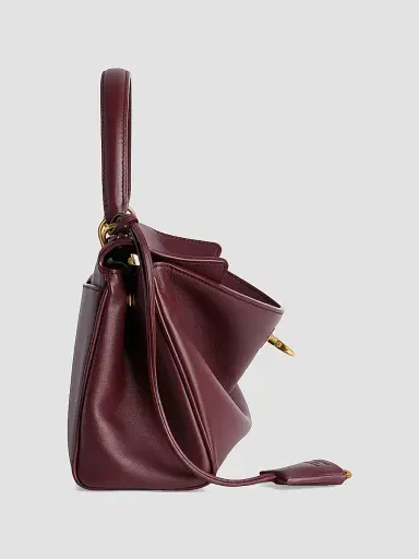 Balenciaga Women's Rodeo Mini Top Handle Bag - Dark Burgundy | Thumbnail 3 Balenciaga Women's Rodeo Mini Top Handle Bag - Dark Burgundy | Thumbnail 3