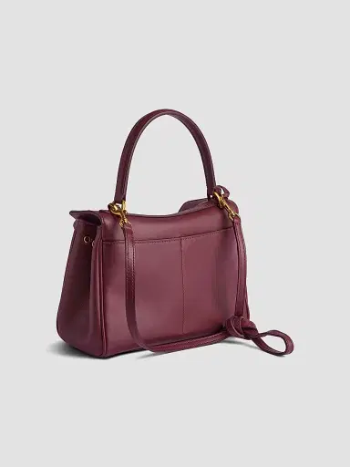 Balenciaga Women's Rodeo Mini Top Handle Bag - Dark Burgundy | Thumbnail 4 Balenciaga Women's Rodeo Mini Top Handle Bag - Dark Burgundy | Thumbnail 4