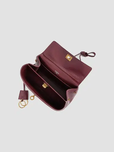 Balenciaga Women's Rodeo Mini Top Handle Bag - Dark Burgundy | Thumbnail 5 Balenciaga Women's Rodeo Mini Top Handle Bag - Dark Burgundy | Thumbnail 5