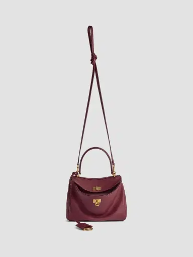 Balenciaga Women's Rodeo Mini Top Handle Bag - Dark Burgundy | Thumbnail 7 Balenciaga Women's Rodeo Mini Top Handle Bag - Dark Burgundy | Thumbnail 7