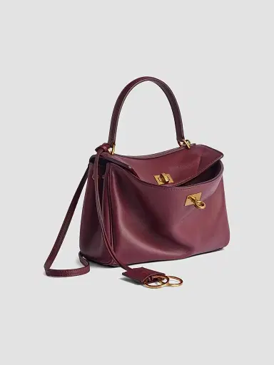 Balenciaga Women's Rodeo Mini Top Handle Bag - Dark Burgundy | Thumbnail 8 Balenciaga Women's Rodeo Mini Top Handle Bag - Dark Burgundy | Thumbnail 8