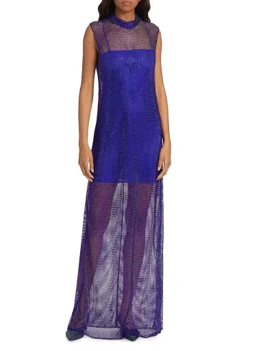 Stella McCartney Women's Hotfix Rhinestone Gown | Thumbnail 3 Stella McCartney Women's Hotfix Rhinestone Gown | Thumbnail 3
