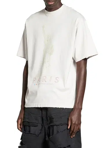 Balenciaga Paris Liberty Medium Fit T-Shirt | Thumbnail 3 Balenciaga Paris Liberty Medium Fit T-Shirt | Thumbnail 3