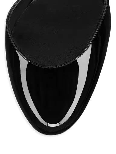 Christian Louboutin Women's Loo Patent Leather 130MM Pumps - Black | Thumbnail 4 Christian Louboutin Women's Loo Patent Leather 130MM Pumps - Black | Thumbnail 4